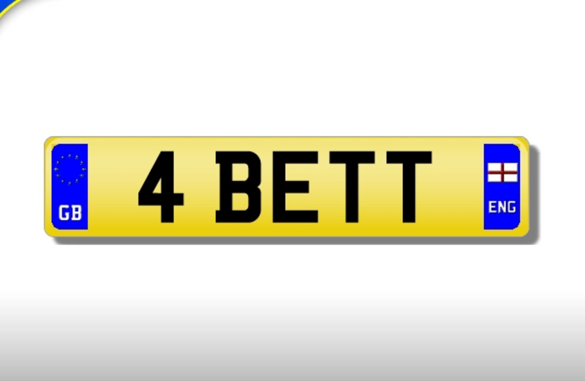 RARE OPPORTUNITY TO PURCHASE NUMBER PLATE " 4 8ETT " ON RETENTION. NO VAT !! - Image 2 of 2