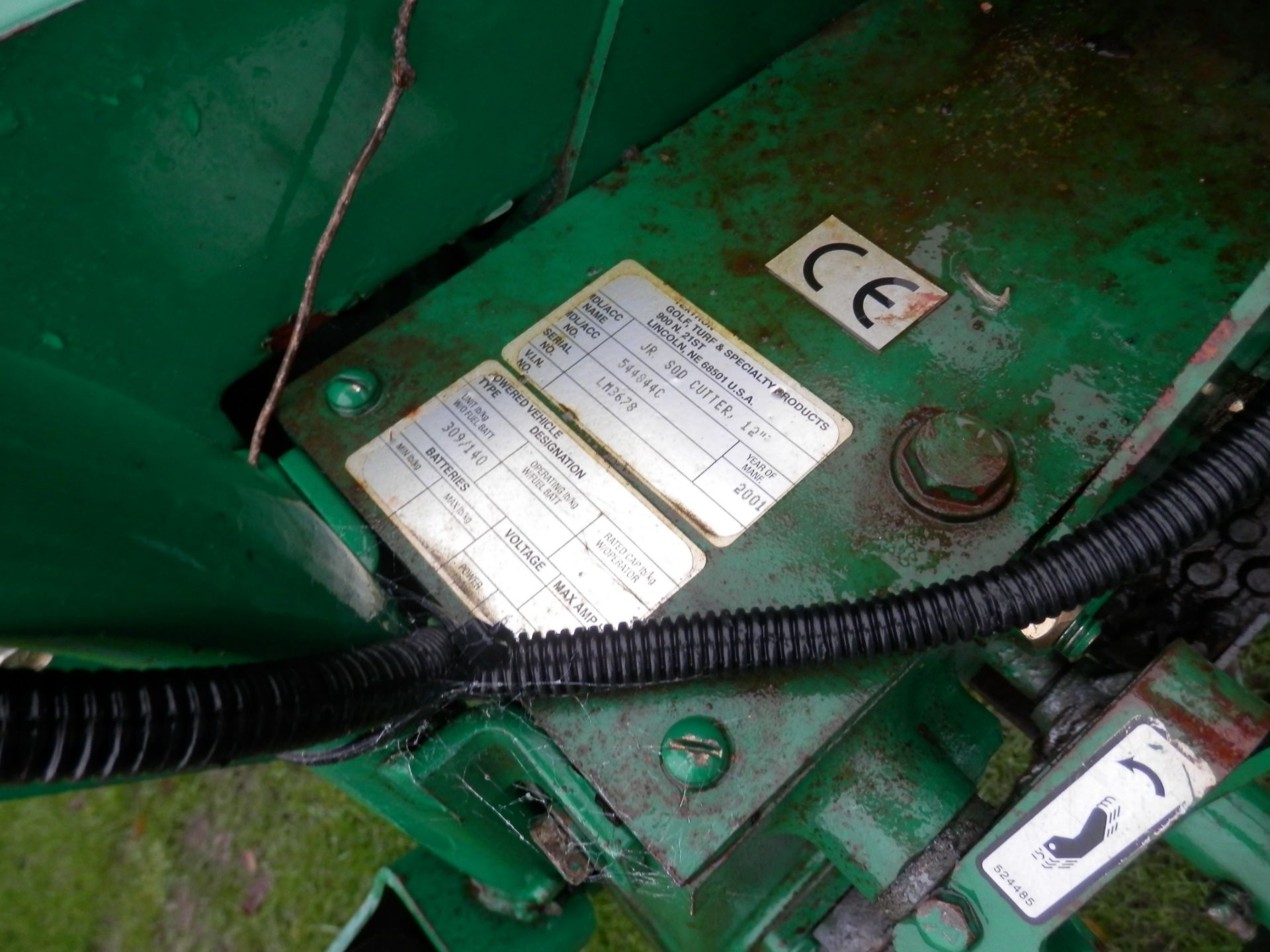 FULLY WORKING RYAN TURF/SOD CUTTER. 6 BHP VANGUARD PETROL ENGINE.WITH OWN TRAILER. - Image 4 of 8