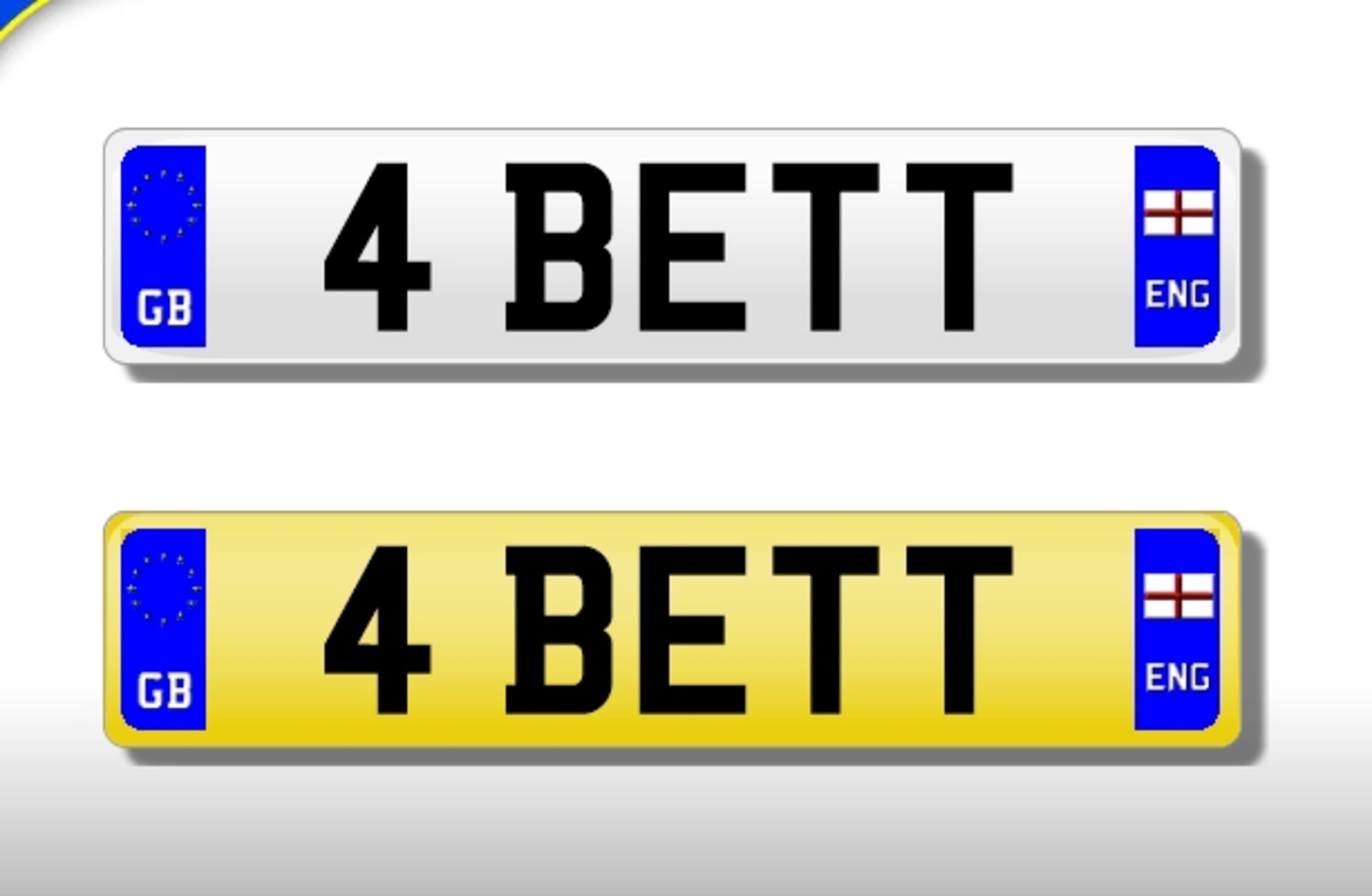 RARE OPPORTUNITY TO PURCHASE NUMBER PLATE " 4 8ETT " ON RETENTION. NO VAT !!