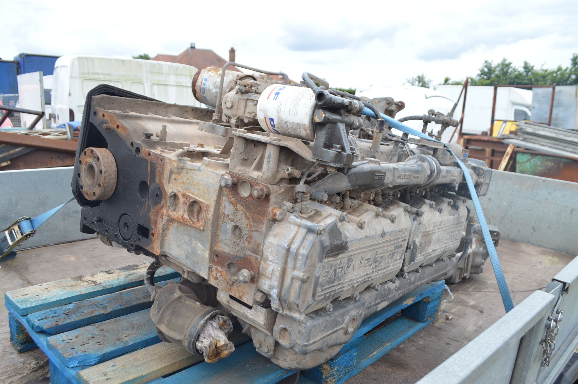 LEYLAND DAF 250BHP MANUAL DIESEL PUMP ENGINE, COMPLETE WITH TURBO, 250 ATI DIESEL - UNTESTED - Image 5 of 11