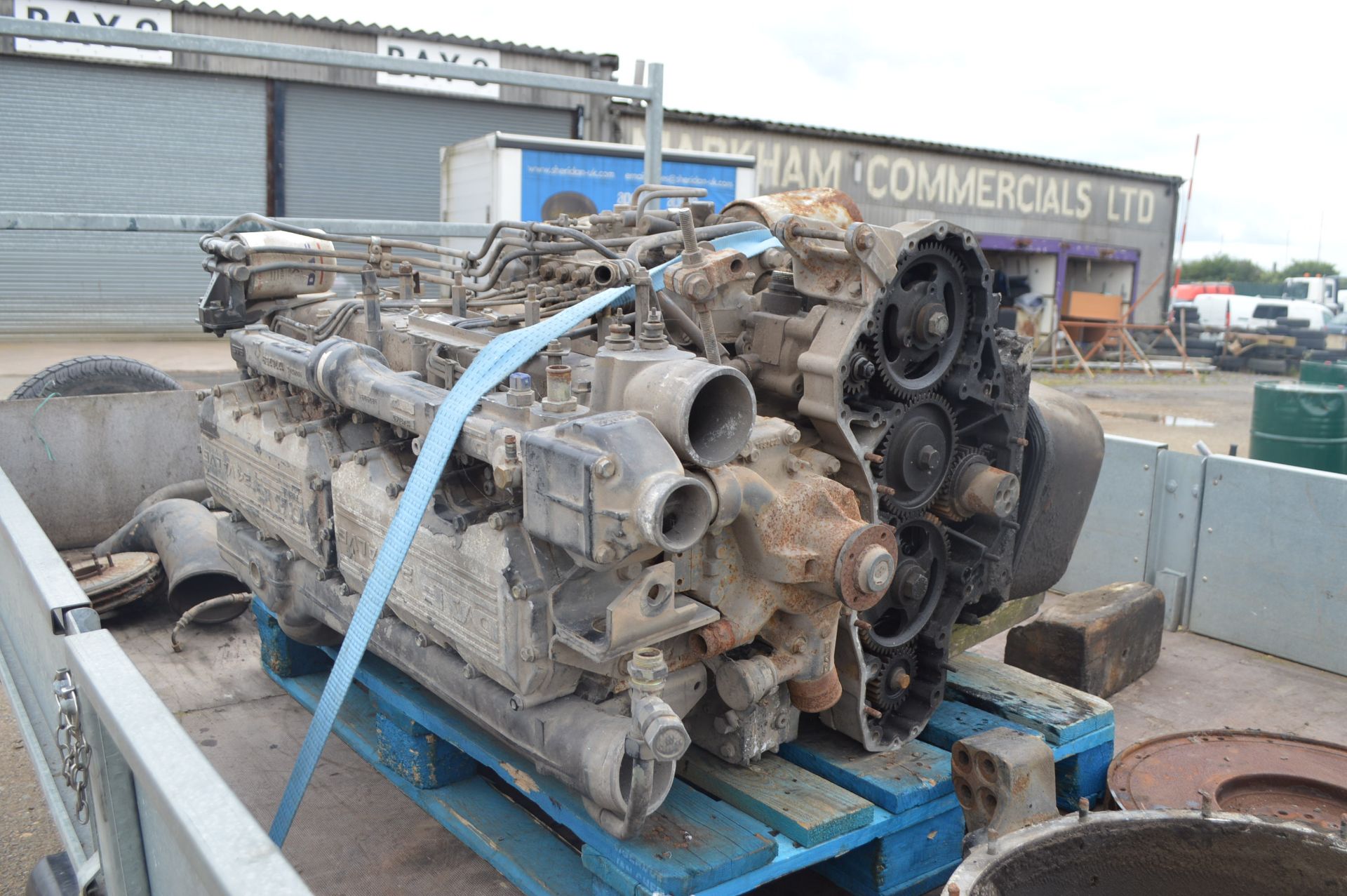 LEYLAND DAF 250BHP MANUAL DIESEL PUMP ENGINE, COMPLETE WITH TURBO, 250 ATI DIESEL - UNTESTED