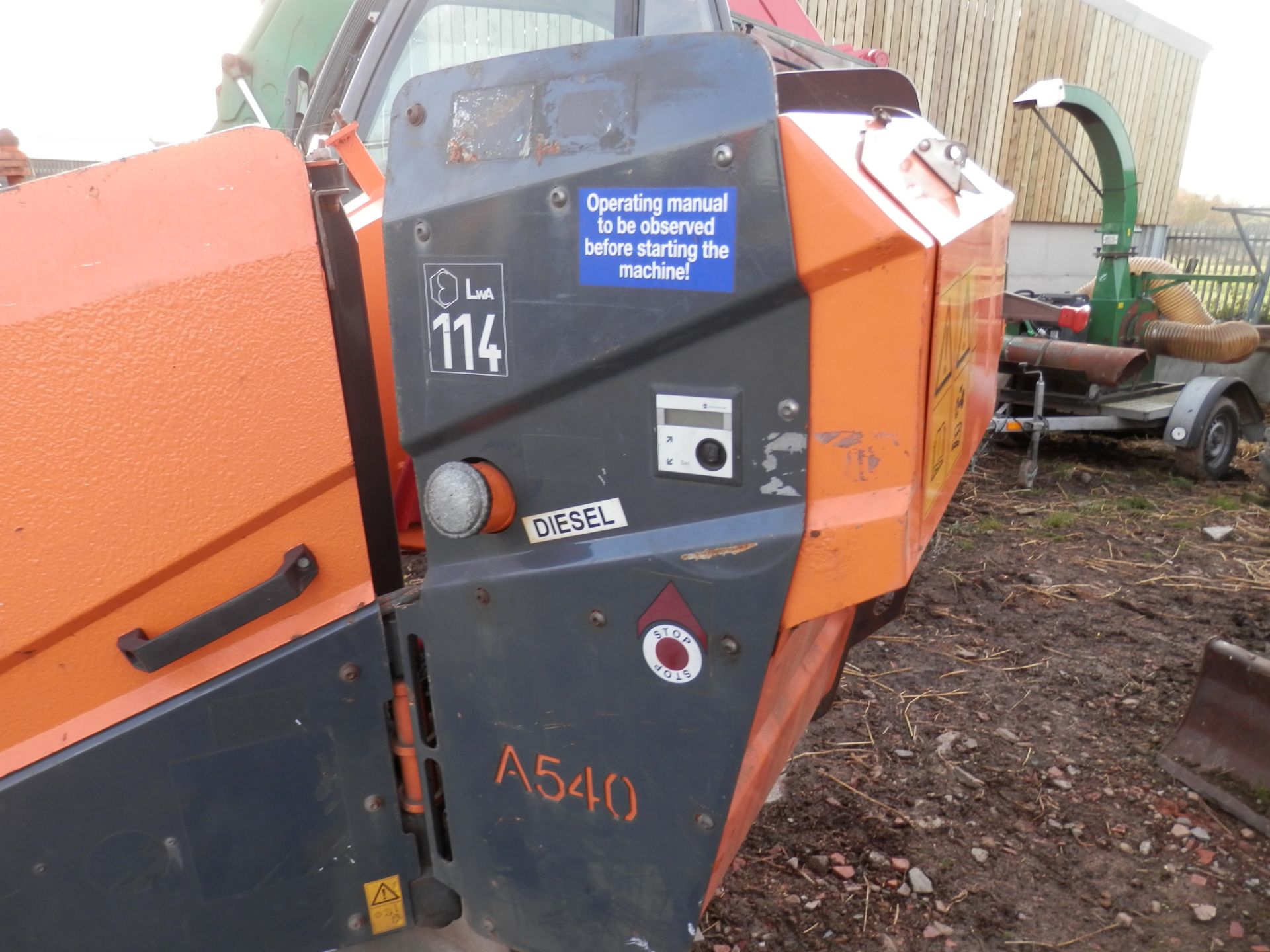 2011 JENSEN TURNTABLE WOOD CHIPPER/SHREDDER. GOOD WORKING ORDER, - Image 3 of 7