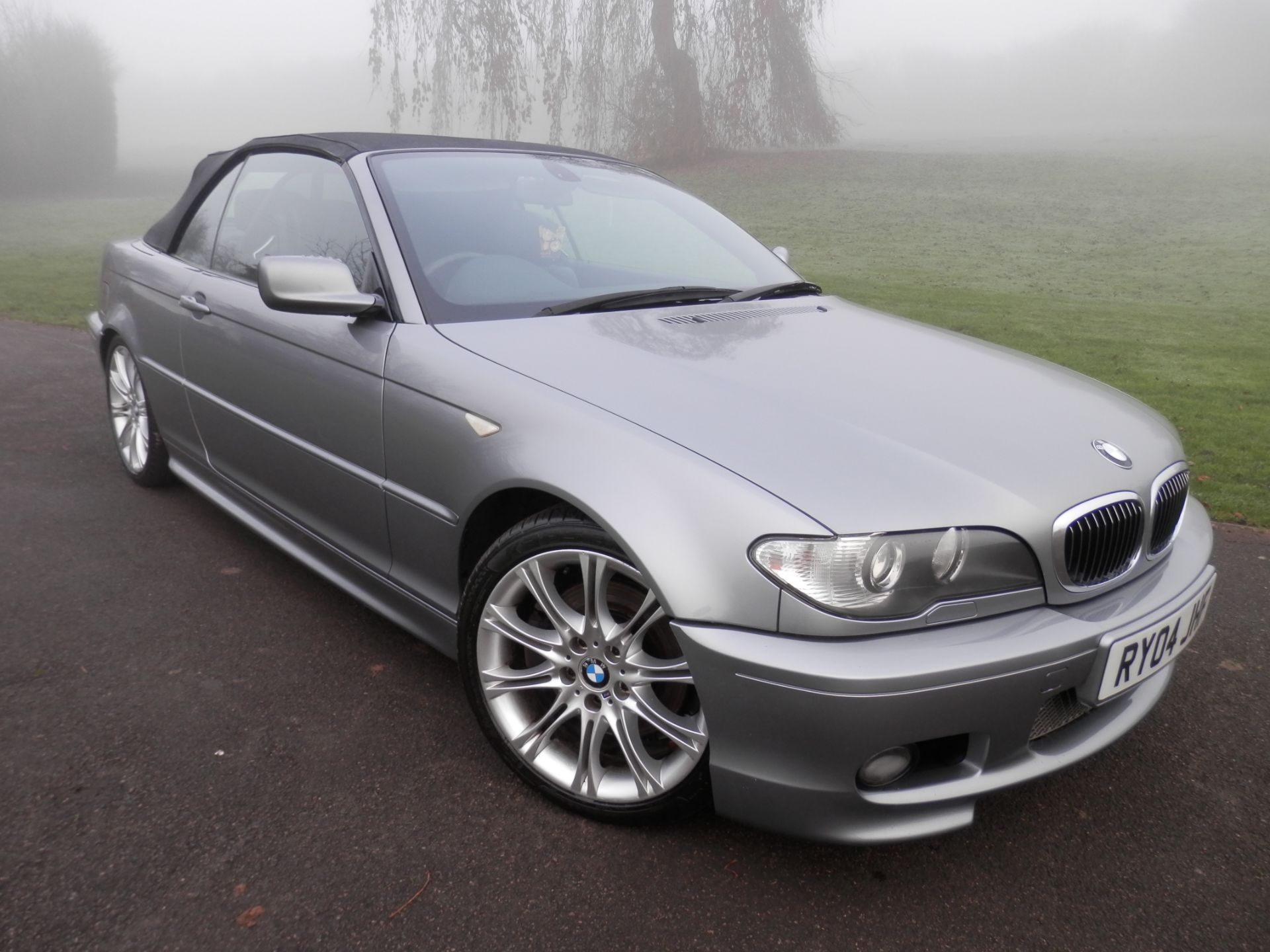 2004/04 BMW 330 CI M-SPORT COUPE SPORTS AUTO CONVERTIBLE, SILVER WITH BLACK LEATHER, ONLY 69K MILES.