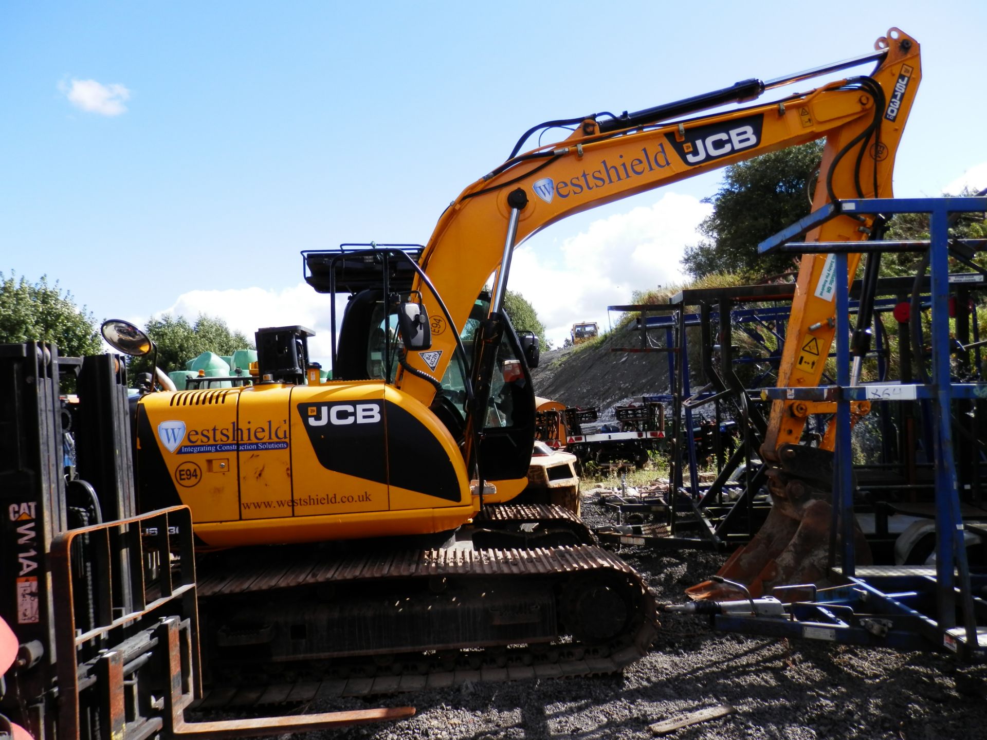 2010 JCBJS130 13.4 TONNE TRACKED DIGGER, ALL WORKING READY FOR WORK. 7806 WORKING HOURS. - Image 3 of 12