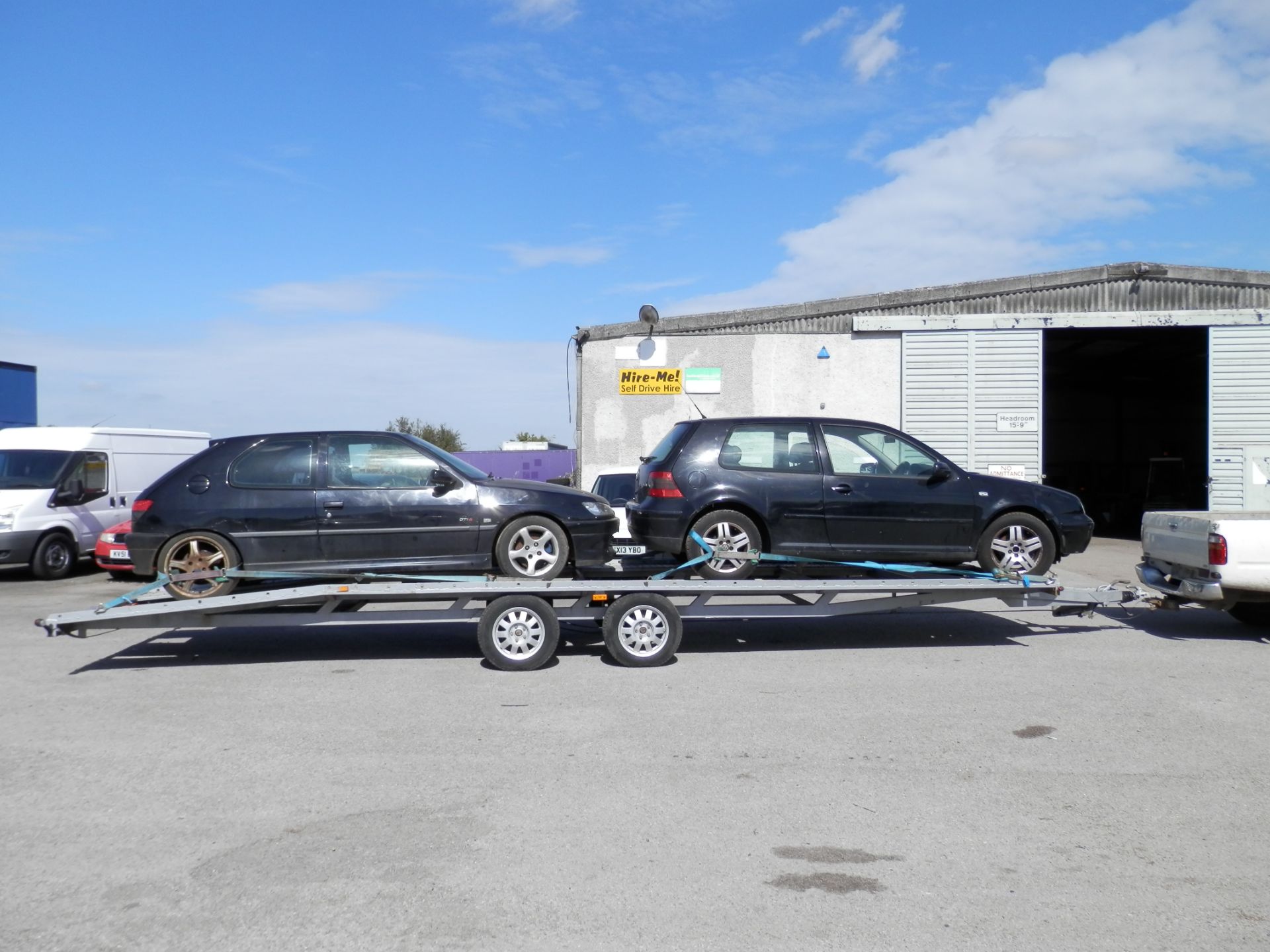 3400 KG 2 CAR TRAILER, 2.5 TONNE CARRYING CAPACITY !! GOOD ALLOYS/TYRES & SPARE WHEEL. - Bild 8 aus 11