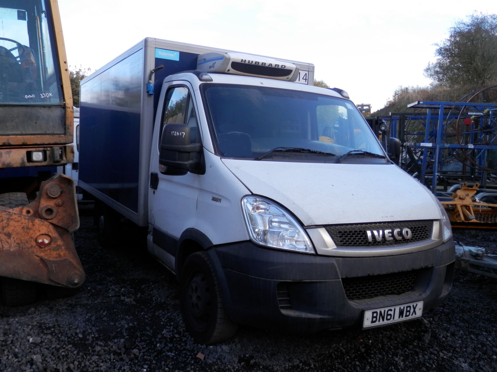 2011/61 PLATE IVECO FLATBED/BOX VAN. EX TESCO DELIVERY VANS, DIESEL, AUTO, 102K MILES.