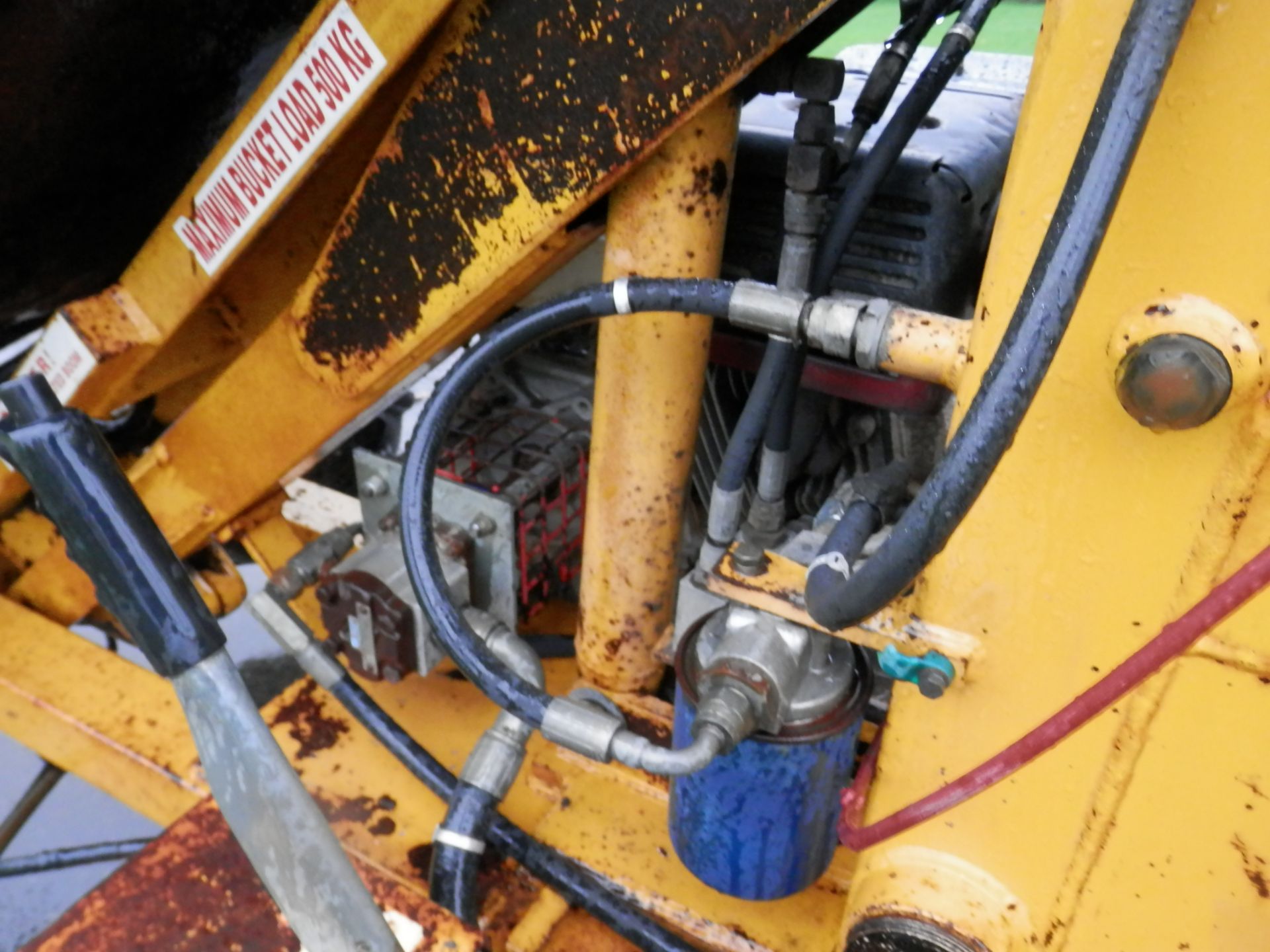 ALL WORKING ROUGHNECK 750 KG HIGH LIFT DUMPER ON ITS OWN TRAILER. EASY TO HITCH. - Image 8 of 18