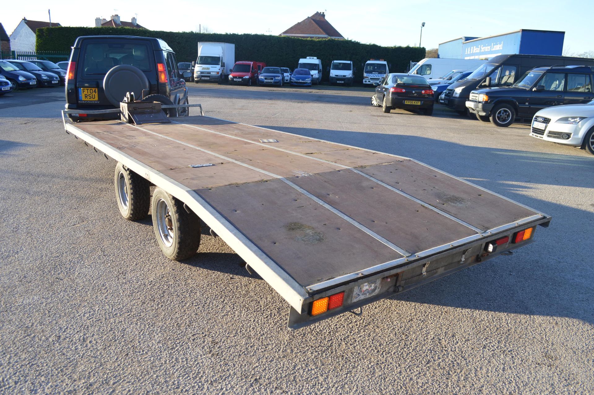 3.5 TON TWIN-AXLE 18 FOOT BLUE-LINE TRAILER - LIGHTS WORKING *NO VAT* - Image 10 of 19
