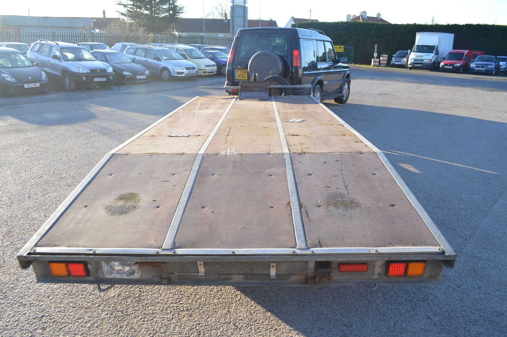 3.5 TON TWIN-AXLE 18 FOOT BLUE-LINE TRAILER - LIGHTS WORKING *NO VAT* - Image 9 of 19