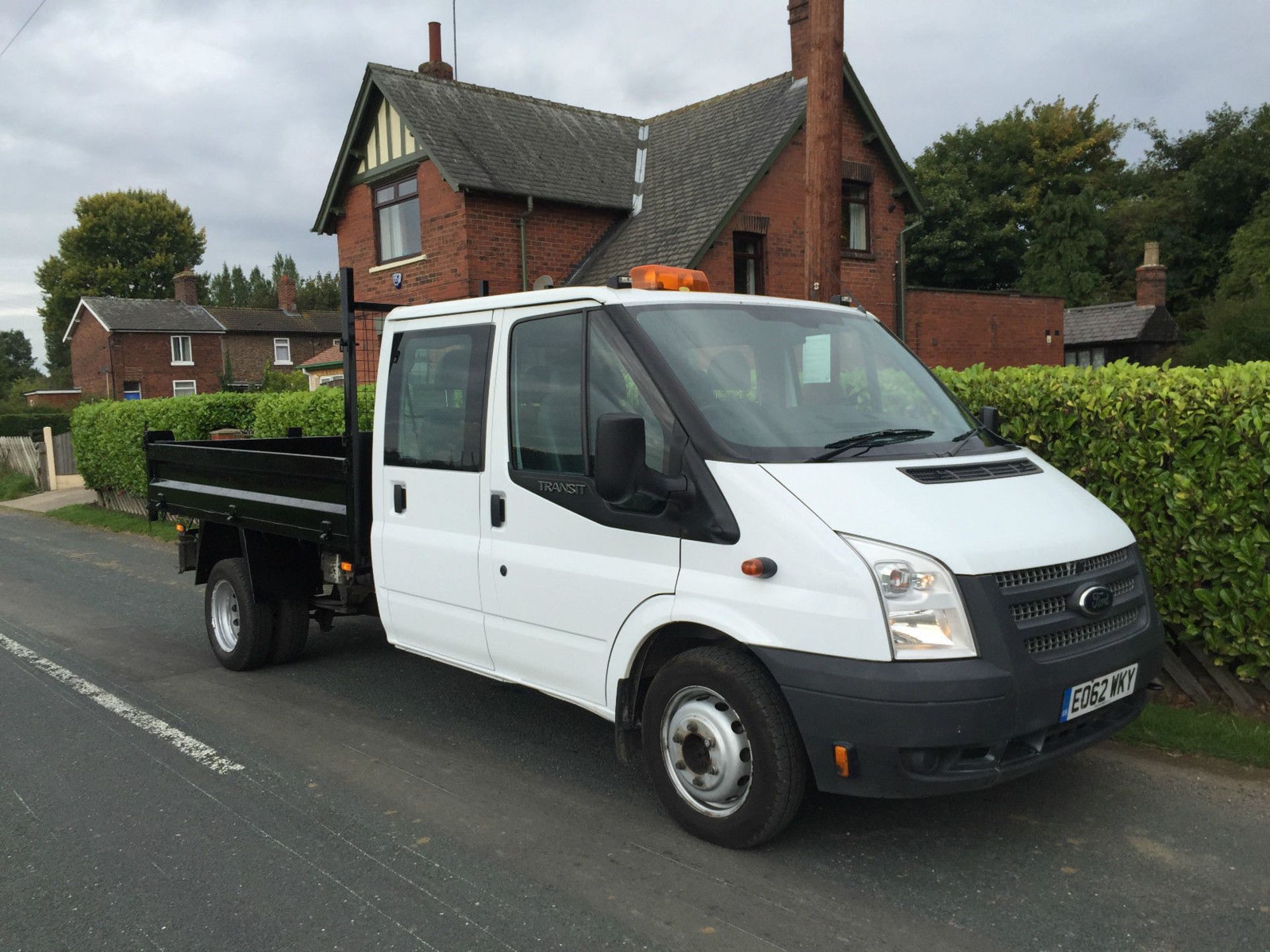 2012/12 REG FORD TRANSIT 100 T350 RWD DOUBLE CAB TIPPER, DROPSIDE PICK-UP EURO 5 *PLUS VAT*