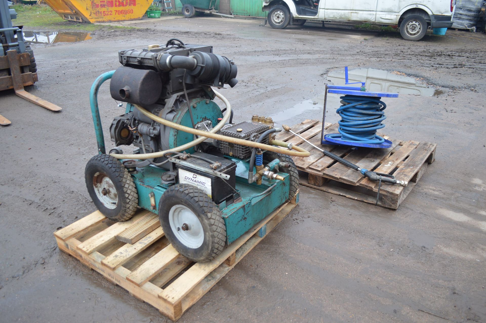 WHEELED DIESEL PRESSURE WASHER *NO VAT*