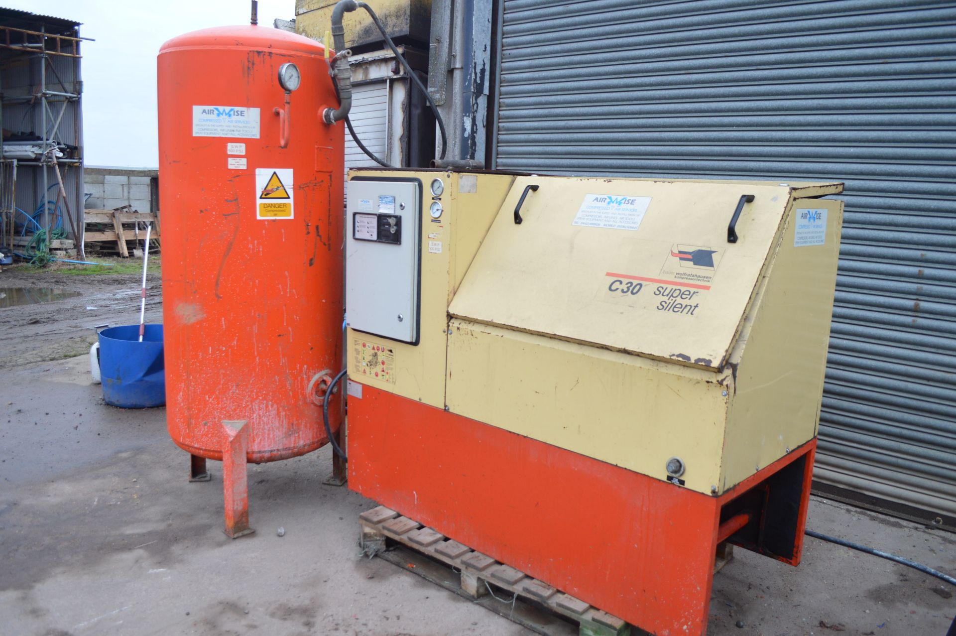 3 PHASE AIR COMPRESSOR 22KW C30 SUPER-SILENT *NO VAT*