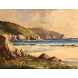 George K. Gillespie RUA (1924-1996) Kilyahowey Strand, Dunfanaghy, Co Donegal oil on canvas signed