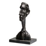 Graham Knuttel (b.1954) Self Portrait bronze - number 7 from an edition of 8 signed & numbered 32