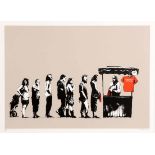 Banksy (b.1974) British Festival (2006) screen print from an edition of 150 signed lower right &