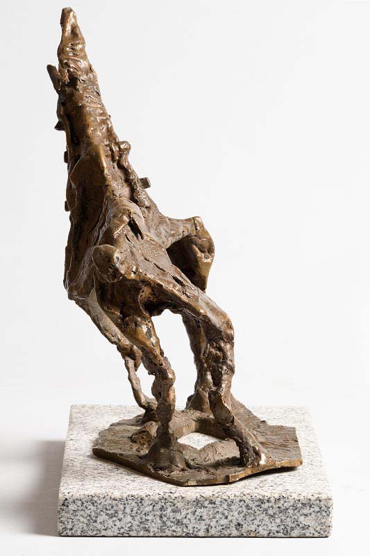 John Behan RHA (b.1938) Horse (c.1970) unique bronze & steel sculpture on granite base 38 x 41 x - Image 2 of 7