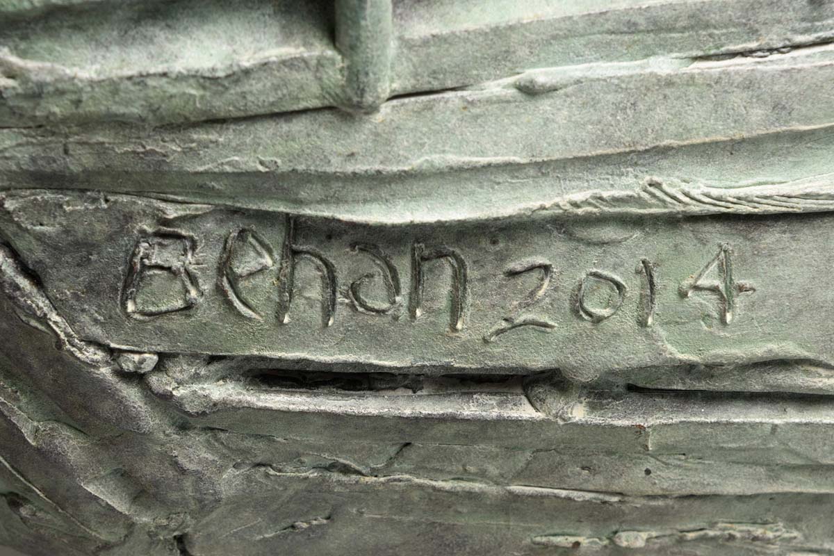John Behan RHA (b.1938) Famine Ship (2014) unique bronze signed 84 x 102 x 28cm (33 x 40 x 11in) - Image 6 of 8