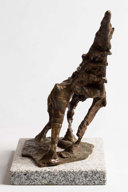 John Behan RHA (b.1938) Horse (c.1970) unique bronze & steel sculpture on granite base 38 x 41 x - Image 4 of 7