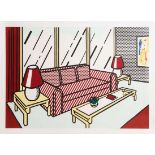 Roy Lichtenstein (1923-1997) Red Lamps (1990) - Interior Series lithograph, woodcut, screenprint