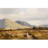 Maurice Canning Wilks ARHA RUA (1911-1984) In the Inagh Valley, Connemara oil on canvas signed lower