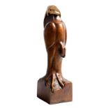 Anna Linnane (b.1965) Hooded Eagle bronze - no 4 from an edition of 9 signed & numbered 55 x 14 x
