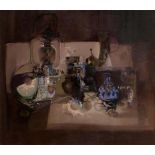 George Campbell RHA (1917-1979) Still Life With Many Things oil on board signed lower right and