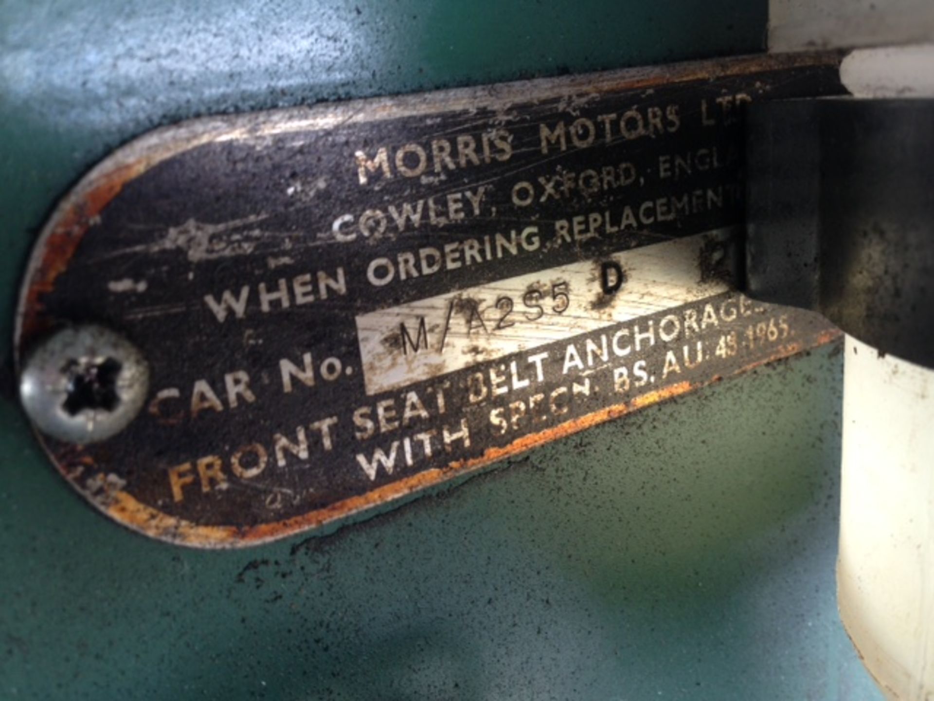 MORRIS, 1000 - 1275cc, Chassis number MA285D127128M - the subject of an earlier restoration and - Image 7 of 10