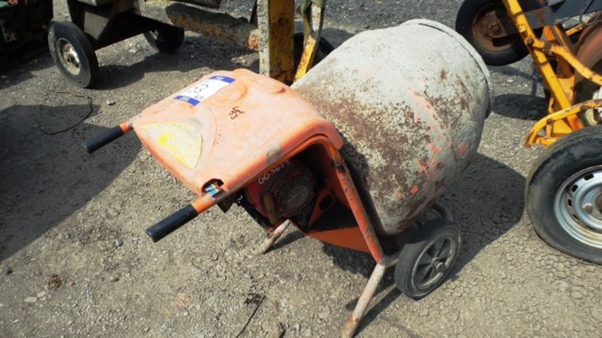 BELLE MINIMIX/150 PETROL CEMENT MIXER C/W HONDA ENGINE, REF 3618/3419****DIRECT FROM COUNCIL*****