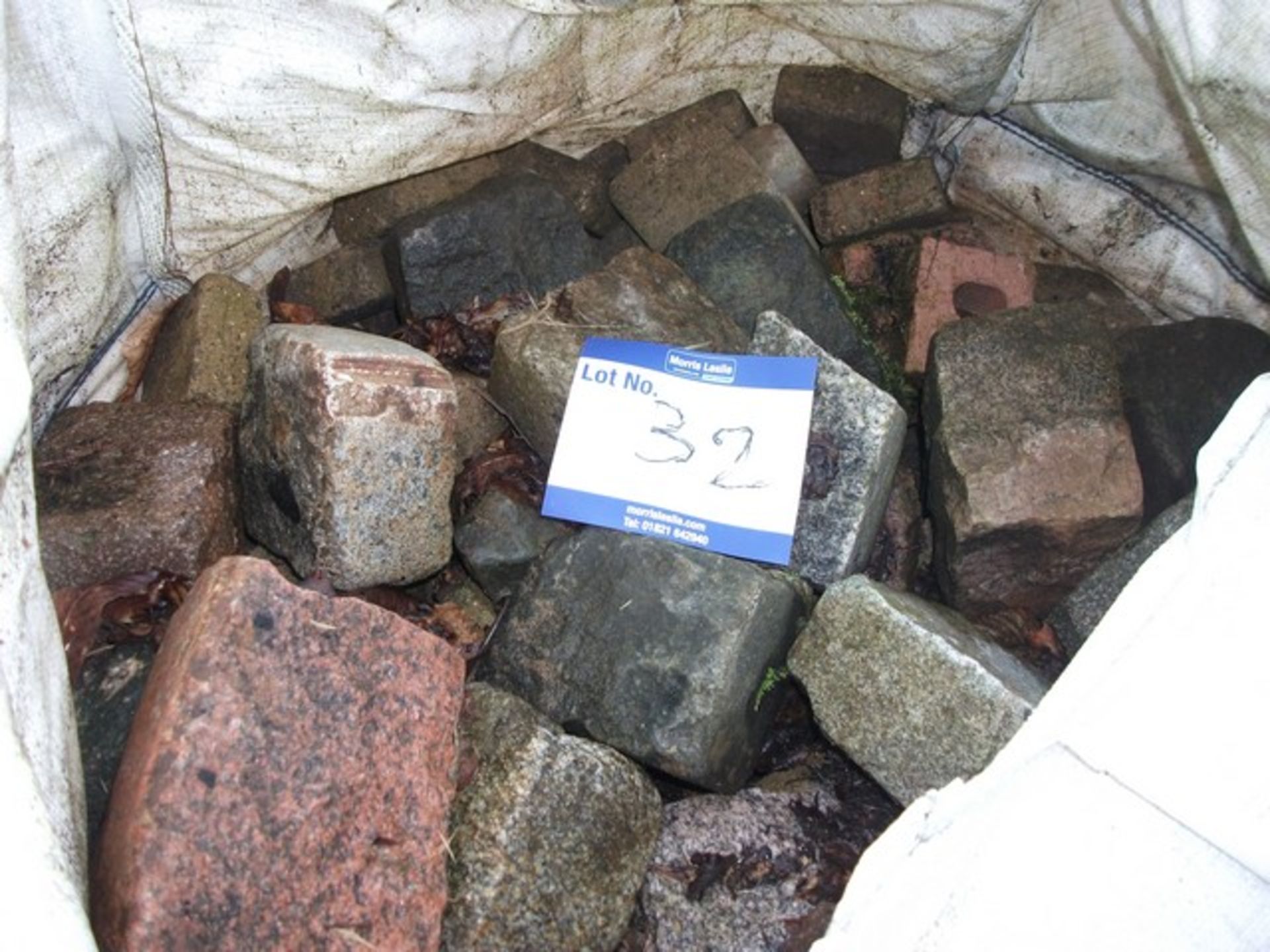 1 BAG OF MIXED CONCRETE BLOCKS APPROX 6" X 6" - Image 2 of 3