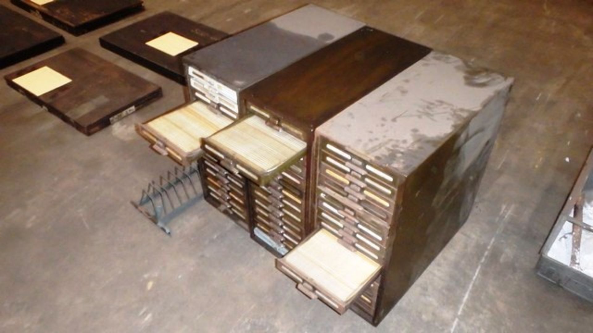 3 CARD FILING CABINETS AND RACK*LIQUIDATED STOCK*