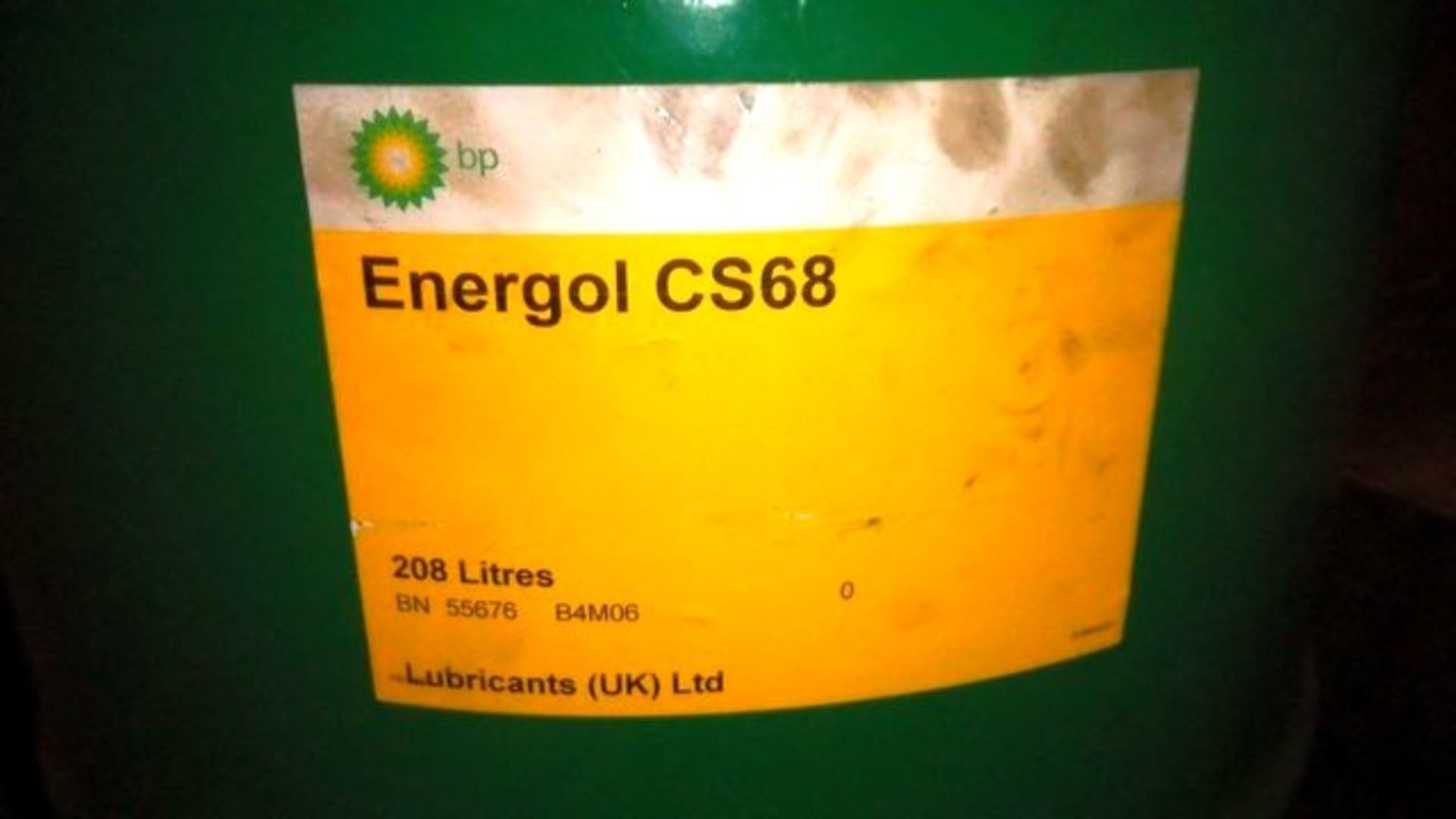 ENERGOL CS68 IN 208 LITRE DRUM C/W STEEL BUND - Image 4 of 9