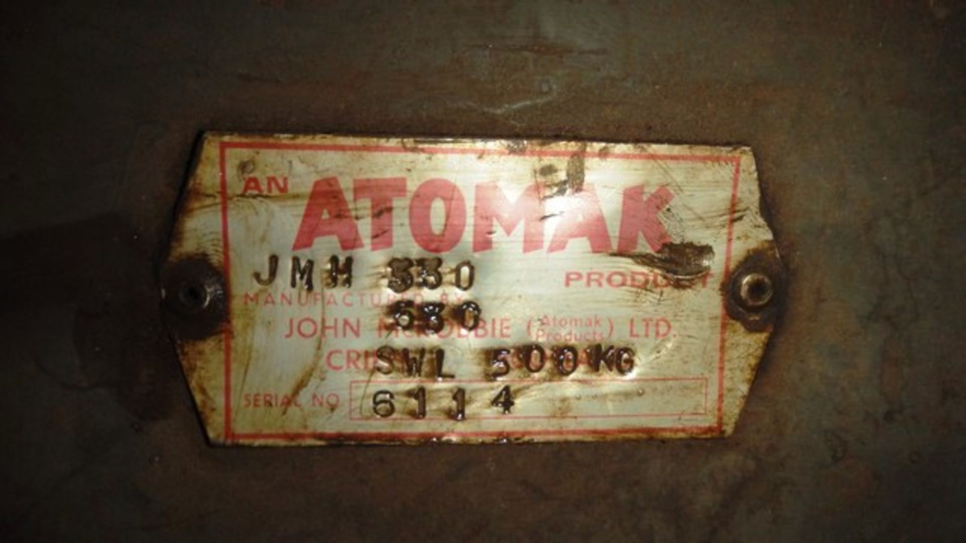 AUTOMAK TIPPING SKIP, SN 6114, PLANT NO 530*LIQUIDATED STOCK* - Image 7 of 12