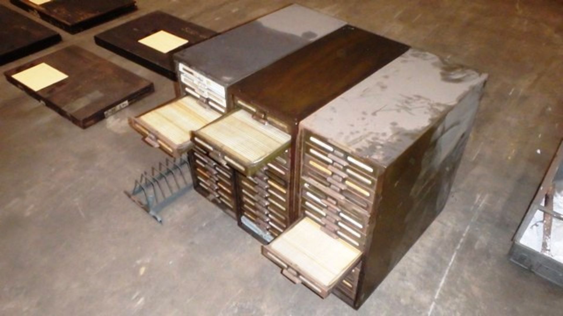 3 CARD FILING CABINETS AND RACK*LIQUIDATED STOCK* - Image 2 of 3