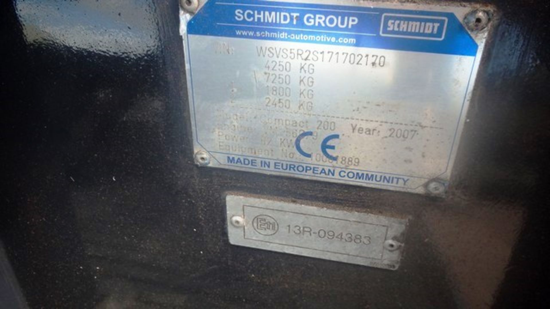 SCHMIDT MODEL SWINGO COMPACT 200 - 2800ccBody: 2 DrColor: WhiteFirst Reg: 05/03/2007Doors: 2MOT: - Image 3 of 15