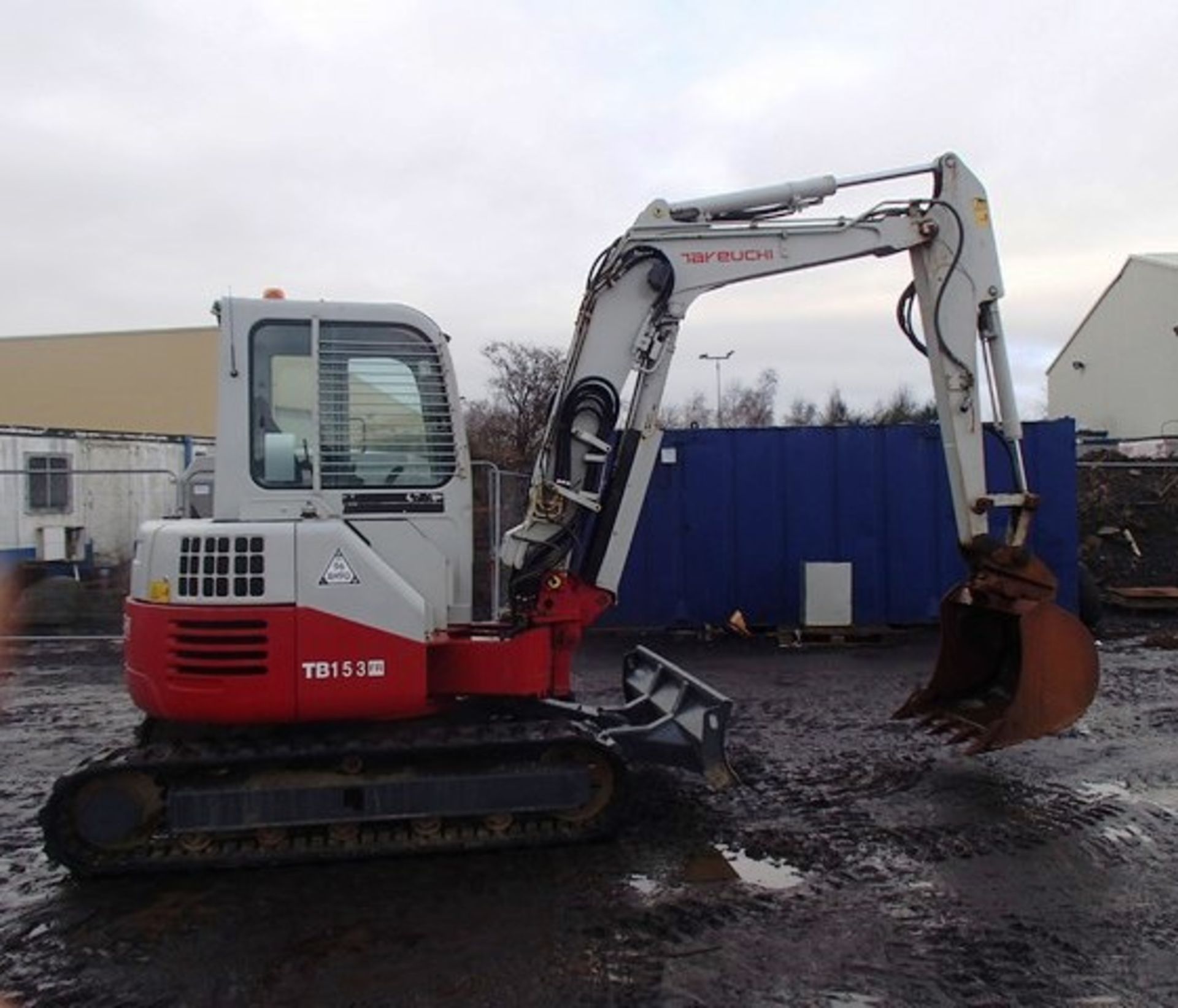 2013 TAKEUCHI TB153FR EXCAVATOR, SN 158301909, 4405 HOURS (NOT VERIFIED), AUX PIPE WORK, HYDRAULIC - Image 8 of 13