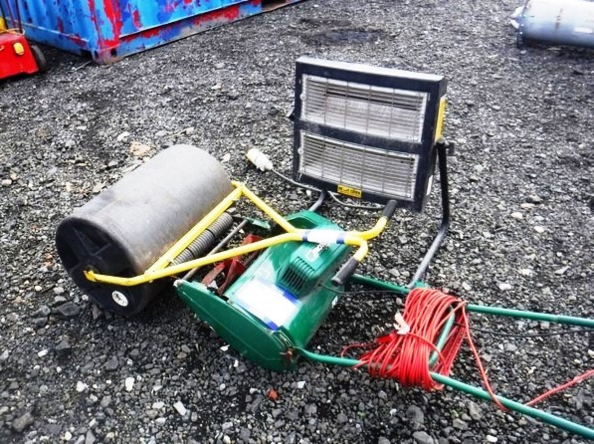 ELECTRIC MOWER, GARDEN ROLLER, ELECTRIC HEATER**REPOSSESSED - DIRECT FROM FINANCE COMPANY**