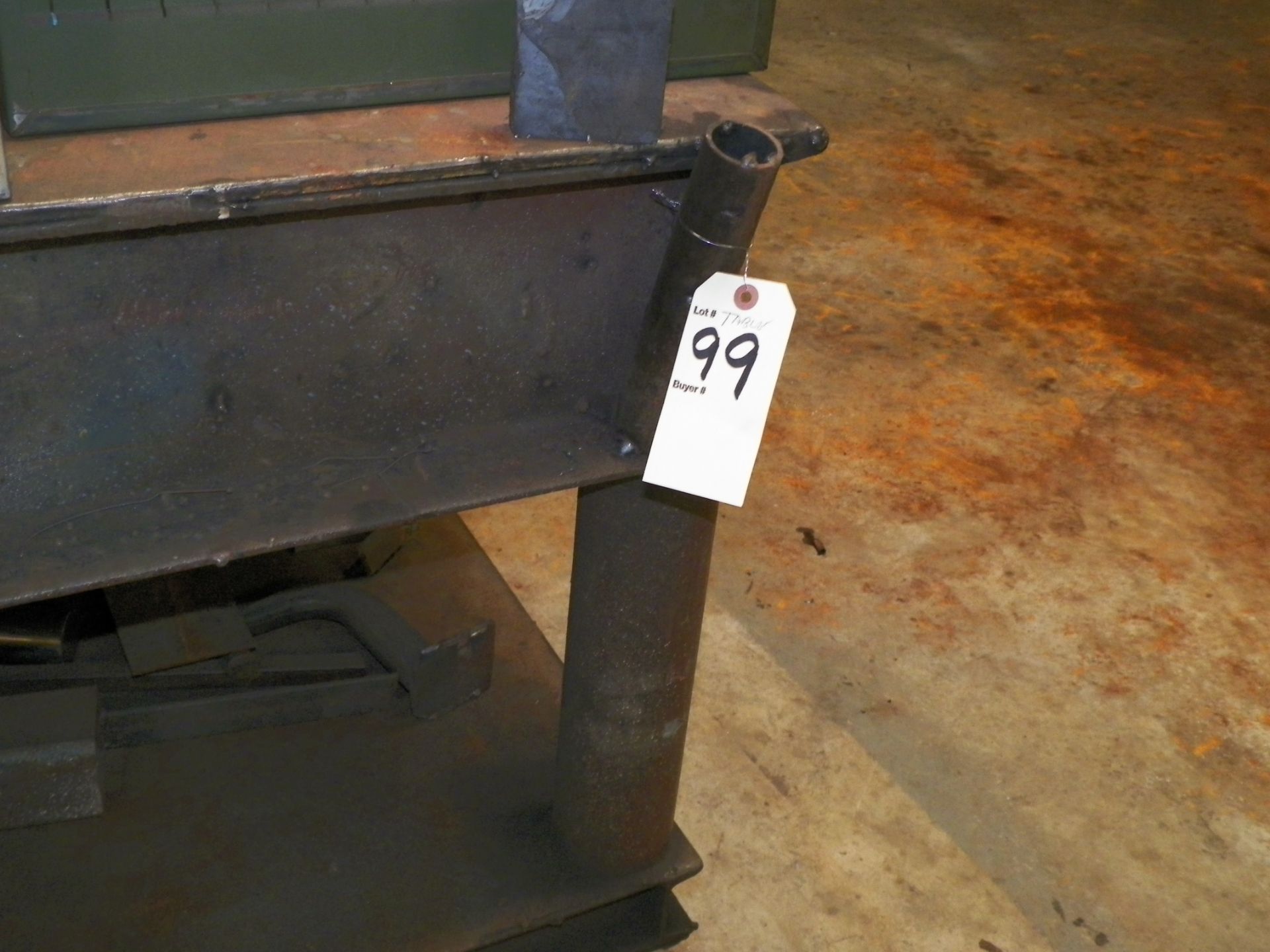 Large Metal Rolling Table - Image 3 of 3