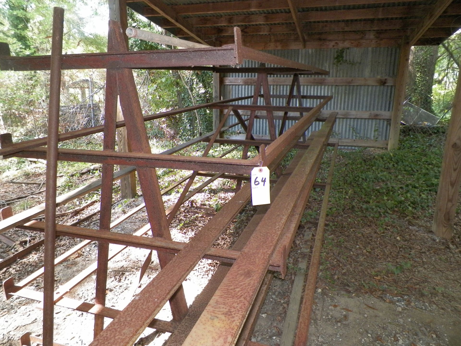 Metal Rack & Metal outside of building