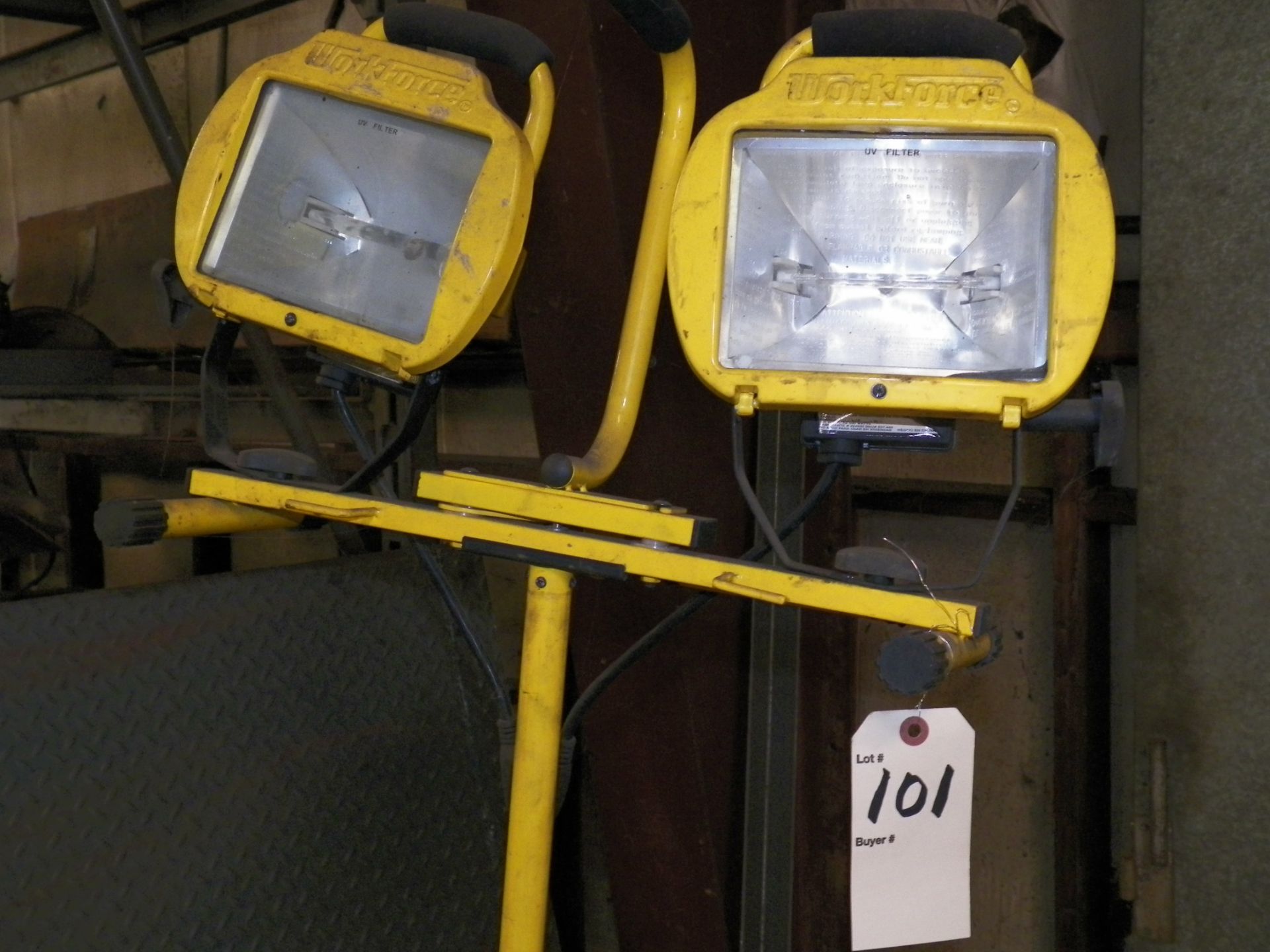 Work Force Utility Lights on stand
