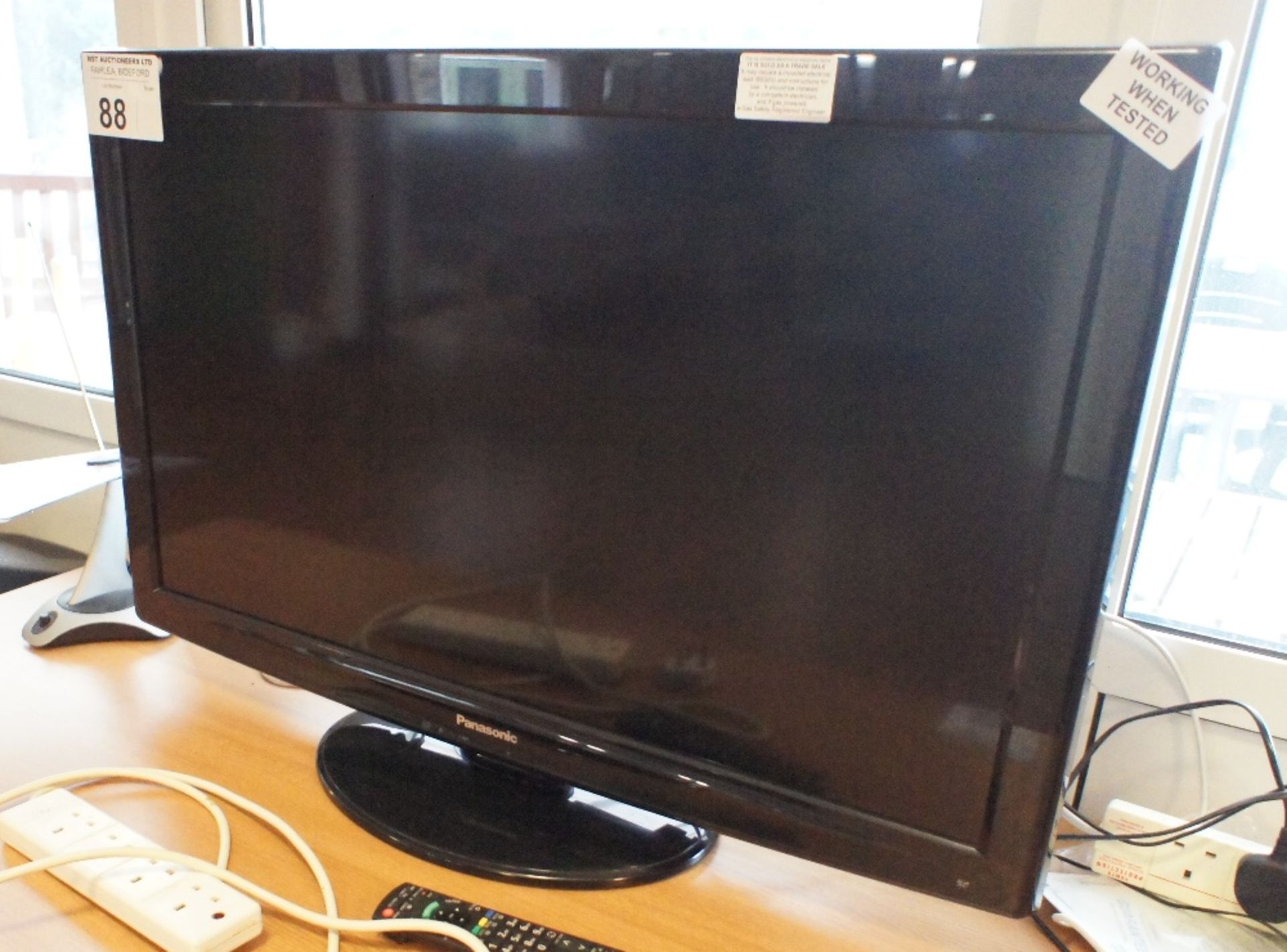 1 PANASONIC 37 inch flat screen LCD TV, model number: TX-L37U2B (located in room 30)