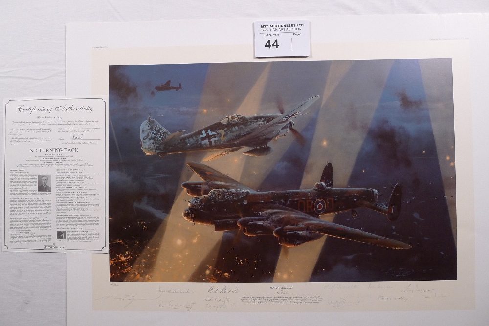 Robert Taylor “No Turning Back” Bomber Command Edition print 101/200 with certificate