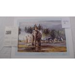 Robert Taylor “Puttalam Elephants” The Fleet Air Arm Folio Edition print 5/350 with certificate