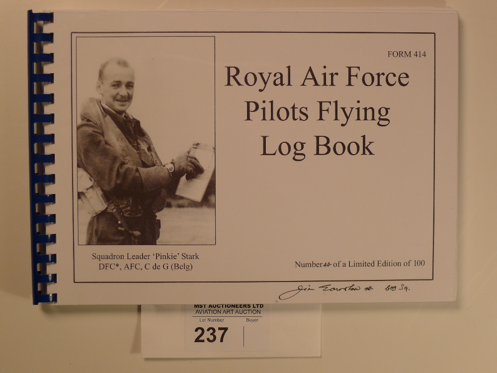 2 limited edition copies of the RAF Pilots Flying Log Books for Squadron Leader Pinkie Stark and - Image 2 of 3