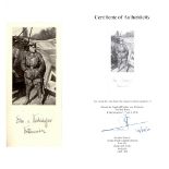 Rittmeister Manfred Freiherr von Richtofen (“The Red Baron”) signature on paper with photograph