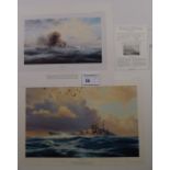 2 Robert Taylor prints comprising of “Sighting the Bismark” A New Collectors Edition print 491/850