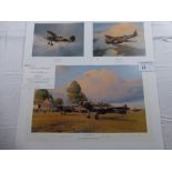 Robert Taylor “Front Line Hurricanes” limited edition print 487/800 with certificate & companion