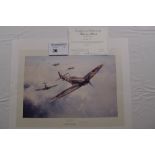 Robert Taylor “Head on Attack” Limited Edition print 6/990 with certificate