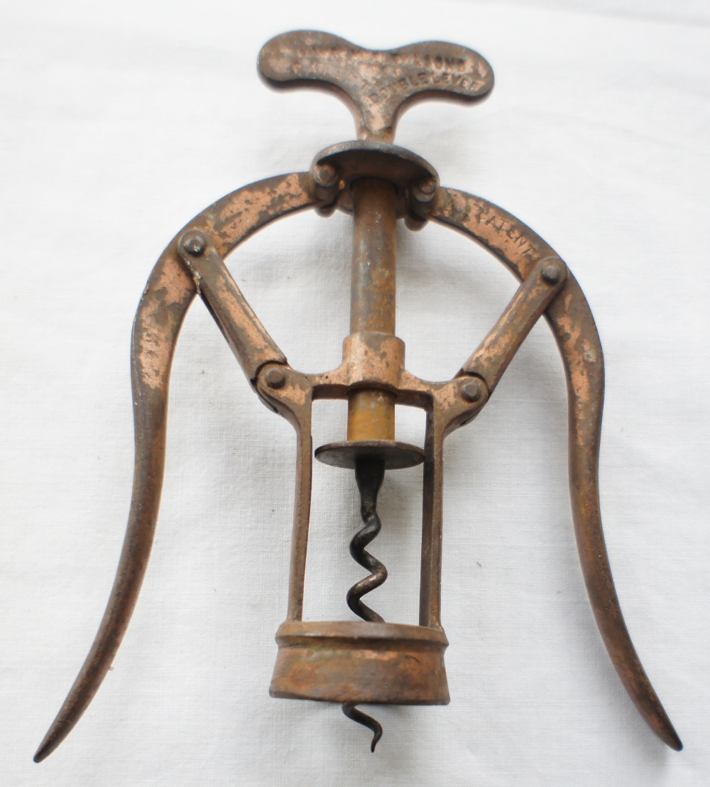 A double lever corkscrew by James Heeley & Sons, marked PATENT 6006 - Image 2 of 4