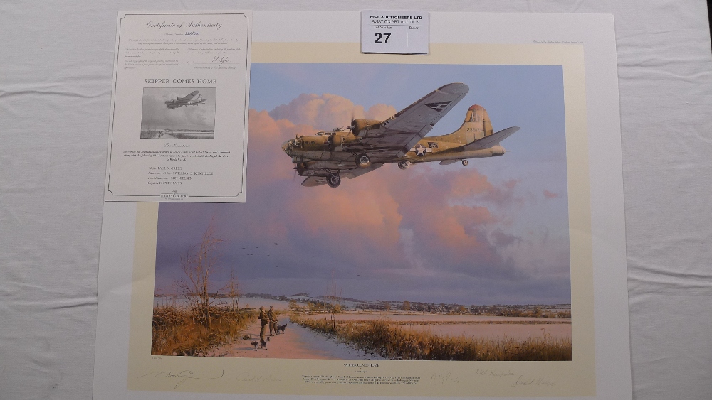 Robert Taylor “Skipper Comes Home” limited edition print 226/500 with certificate