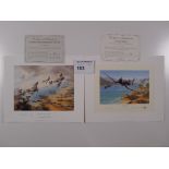 2 Nicolas Trudgian Limited Edition prints comprising of “Kiwi Strike” 146/800 and “Normandy